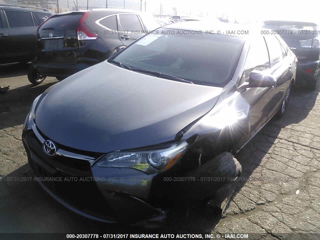 4T1BF1FK6GU180668 - 2016 TOYOTA CAMRY LE/XLE/SE/XSE GRAY photo 2