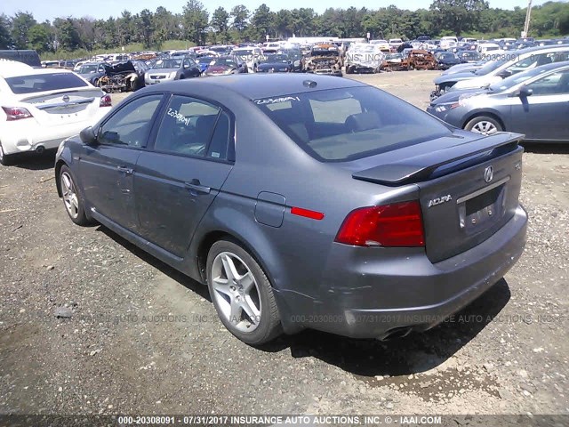 19UUA66225A071925 - 2005 ACURA TL GRAY photo 3