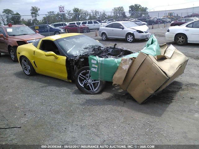 1G1YY26EX65118586 - 2006 CHEVROLET CORVETTE Z06 YELLOW photo 1