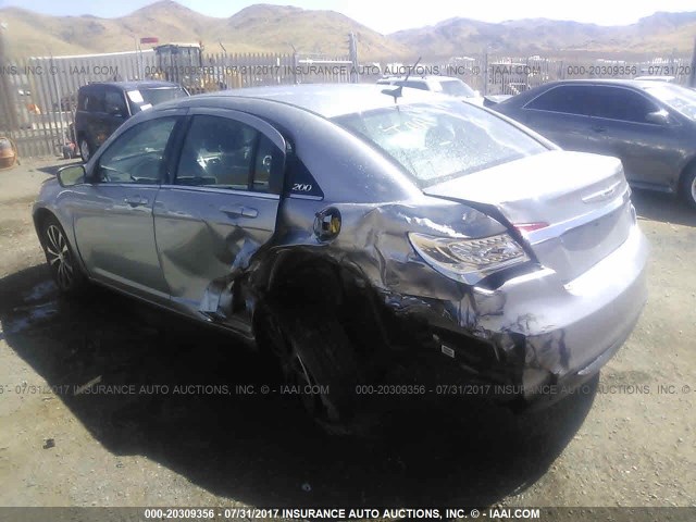 1C3CCBCG8DN706462 - 2013 CHRYSLER 200 LIMITED GRAY photo 3