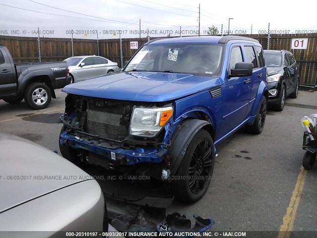 1D8GU58628W229282 - 2008 DODGE NITRO R/T BLUE photo 2