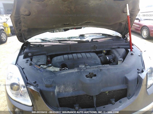 5GALVCEDXAJ217595 - 2010 BUICK ENCLAVE CXL 棕色 照片 10