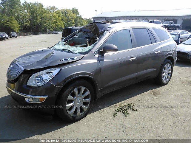 5GALVCEDXAJ217595 - 2010 BUICK ENCLAVE CXL BROWN photo 2