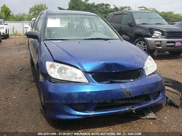 2HGES163X4H622714 - 2004 HONDA CIVIC DX VP BLUE photo 6