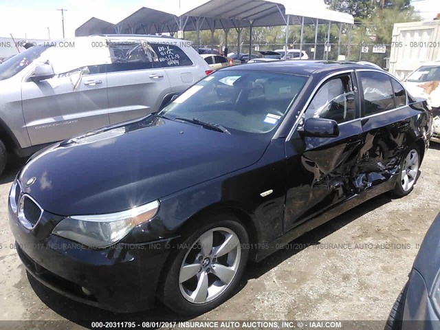 WBANA53554B174743 - 2004 BMW 525 I BLACK photo 2