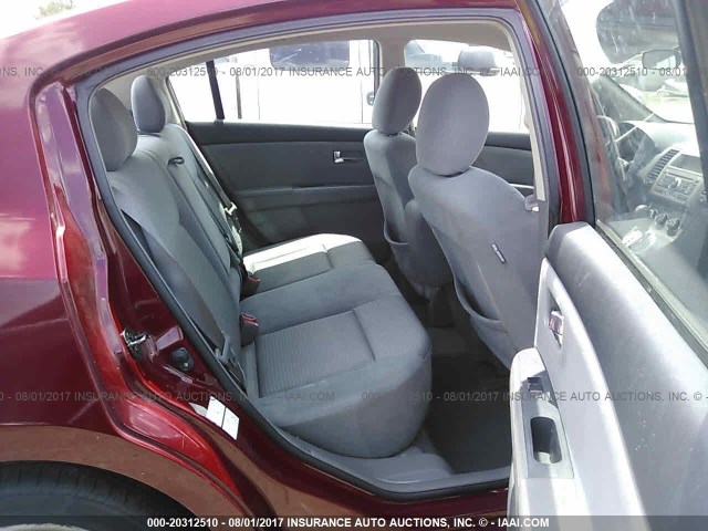 3N1AB61E78L667788 - 2008 NISSAN SENTRA 2.0/2.0S/2.0SL MAROON photo 8