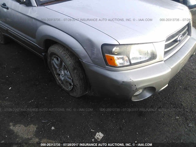 JF1SG67645H735743 - 2005 SUBARU FORESTER 2.5XS LL BEAN GRAY photo 6