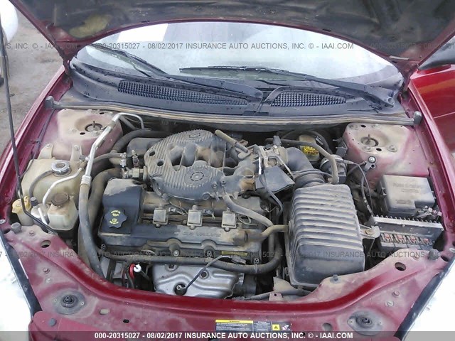 1B3EL46R35N689649 - 2005 DODGE STRATUS SXT RED photo 10