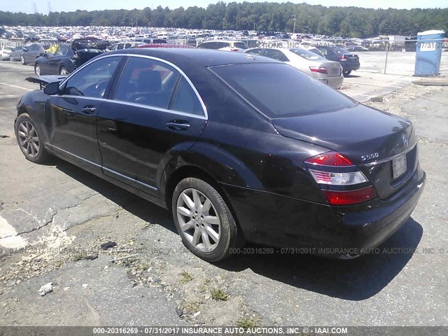 WDDNG86X98A191420 - 2008 MERCEDES-BENZ S 550 4MATIC BLACK photo 3