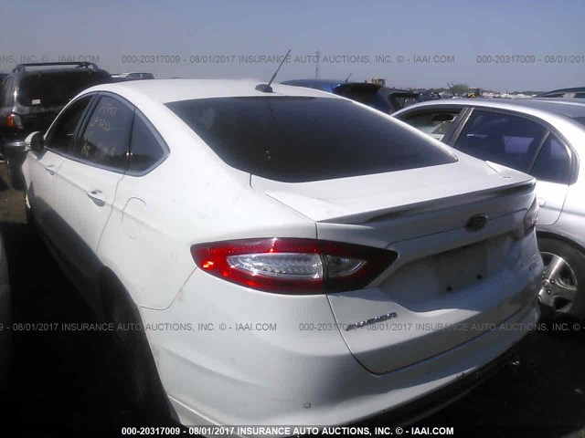 3FA6P0K91FR238133 - 2015 FORD FUSION TITANIUM WHITE photo 3