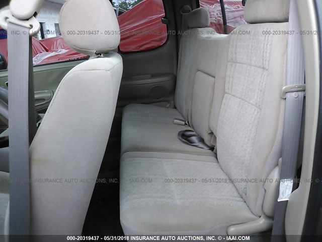 5TBRT34194S451071 - 2004 TOYOTA TUNDRA ACCESS CAB SR5 GRAY photo 8