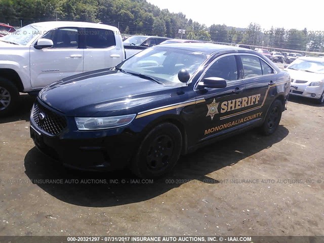 1FAHP2MKXEG129793 - 2014 FORD TAURUS POLICE INTERCEPTOR BLACK photo 2