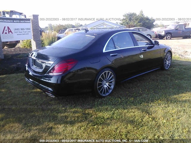 WDDUG8CB0FA138302 - 2015 MERCEDES-BENZ S 550 BLACK photo 4