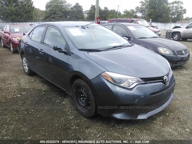 5YFBURHEXEP140510 - 2014 TOYOTA COROLLA L/LE/LE PLS/PRM/S/S PLS GRAY photo 1