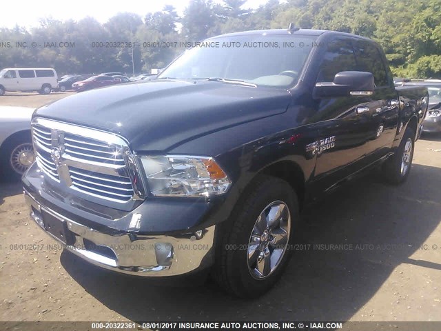 3C6RR7LT8HG580141 - 2017 RAM 1500 SLT BLACK photo 2