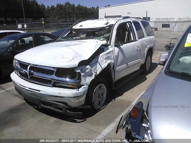 1GNEC13T85R172487 - 2005 CHEVROLET TAHOE C1500 WHITE photo 2