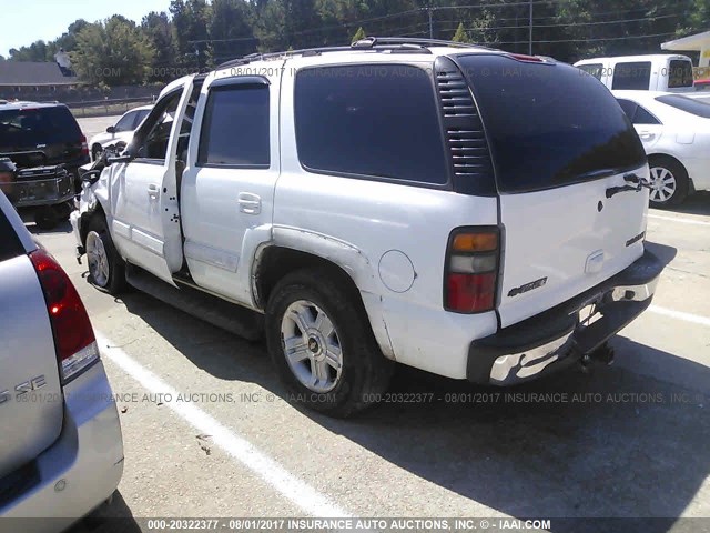 1GNEC13T85R172487 - 2005 CHEVROLET TAHOE C1500 WHITE photo 3