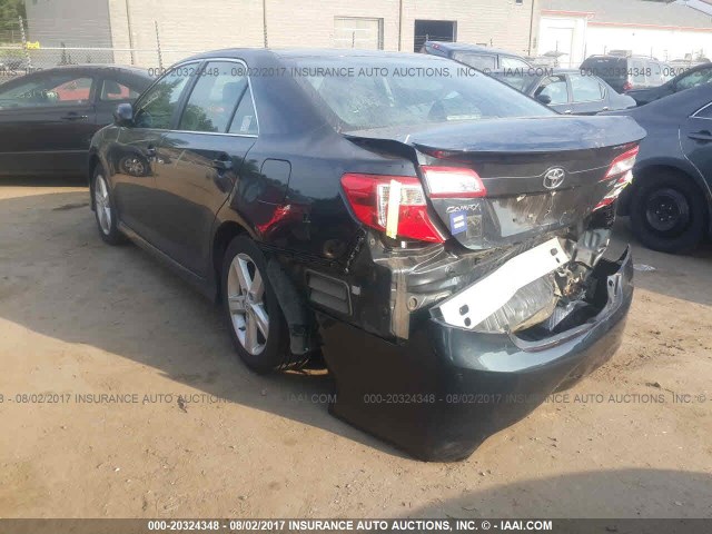 4T1BF1FK2EU787695 - 2014 TOYOTA CAMRY L/SE/LE/XLE 黑色 照片 3