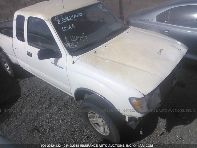 4TAWN72NXXZ421366 - 1999 TOYOTA TACOMA XTRACAB WHITE photo 1