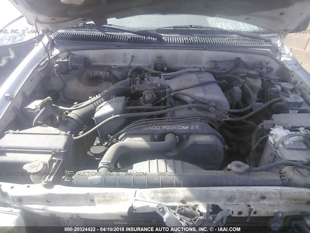 4TAWN72NXXZ421366 - 1999 TOYOTA TACOMA XTRACAB WHITE photo 10