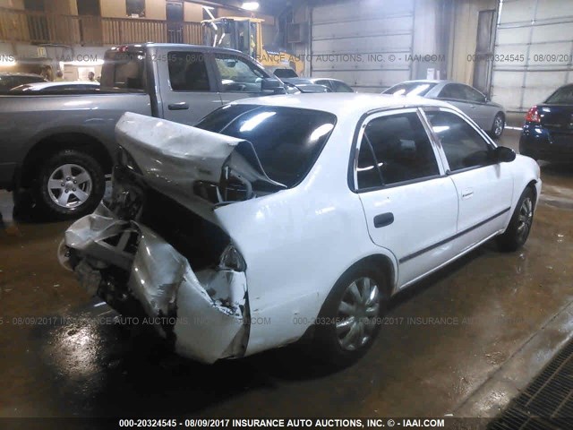 1NXBR12E6XZ153378 - 1999 TOYOTA COROLLA VE/CE/LE WHITE photo 4