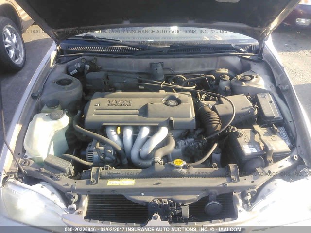 1NXBR18E9YZ315562 - 2000 TOYOTA COROLLA VE/CE/LE 金色 照片 10