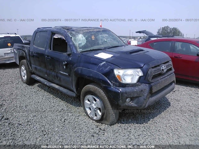 3TMJU4GN8DM143704 - 2013 TOYOTA TACOMA DOUBLE CAB PRERUNNER BLUE photo 1