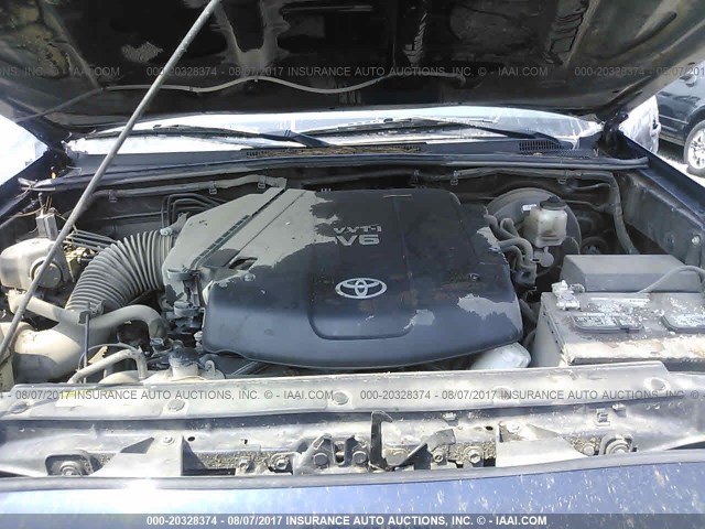 3TMJU4GN8DM143704 - 2013 TOYOTA TACOMA DOUBLE CAB PRERUNNER BLUE photo 10