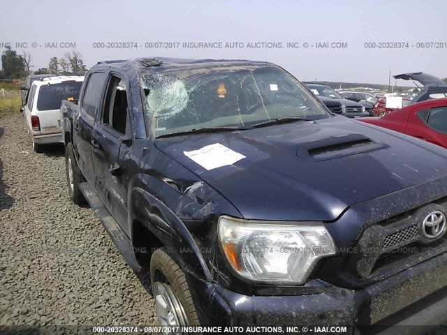 3TMJU4GN8DM143704 - 2013 TOYOTA TACOMA DOUBLE CAB PRERUNNER BLUE photo 6