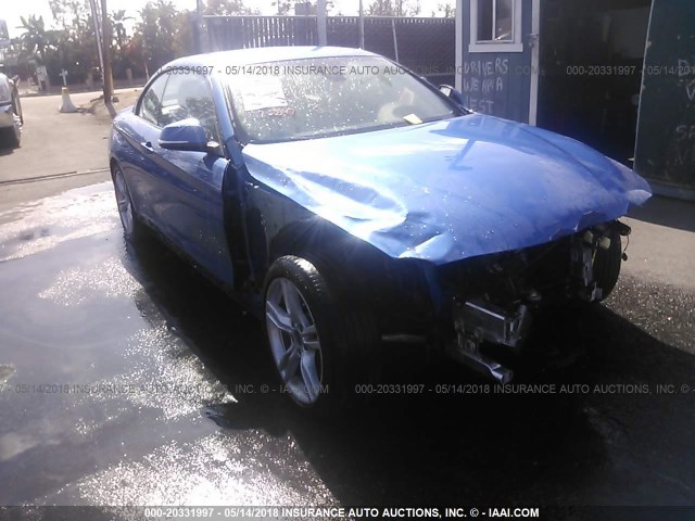 WBA3T3C58G5A42264 - 2016 BMW 435 I BLUE photo 1
