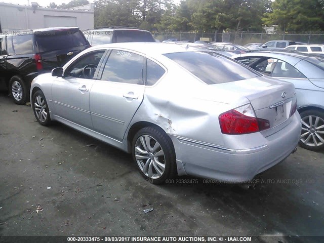 JNKAY01F98M652229 - 2008 INFINITI M35 SPORT SILVER photo 3