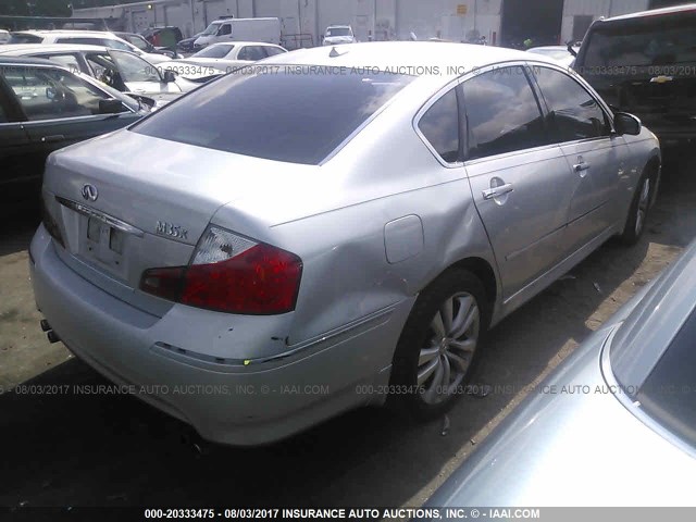 JNKAY01F98M652229 - 2008 INFINITI M35 SPORT SILVER photo 4