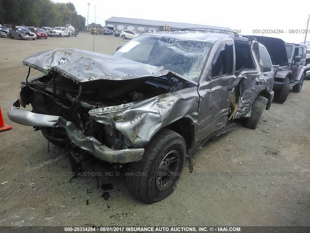 1B4HS28N6YF291148 - 2000 DODGE DURANGO SILVER photo 2