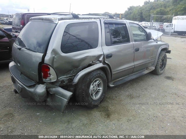 1B4HS28N6YF291148 - 2000 DODGE DURANGO SILVER photo 4