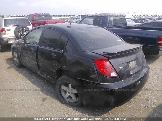 1G8AK58FX6Z138471 - 2006 SATURN ION LEVEL 3 BLACK photo 3