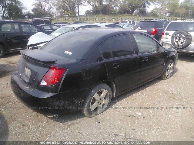 1G8AK58FX6Z138471 - 2006 SATURN ION LEVEL 3 BLACK photo 4