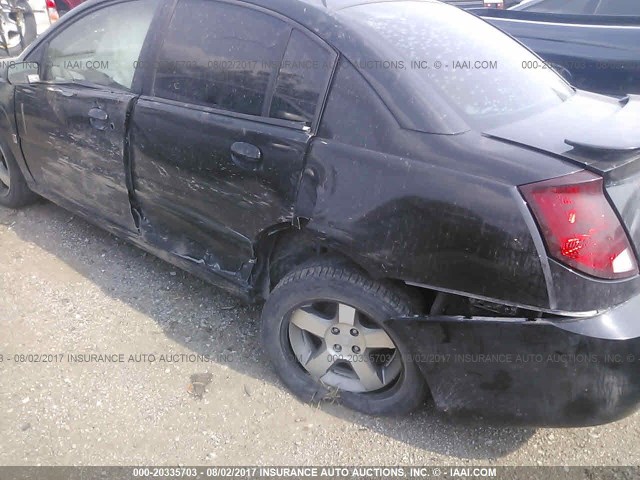 1G8AK58FX6Z138471 - 2006 SATURN ION LEVEL 3 BLACK photo 6