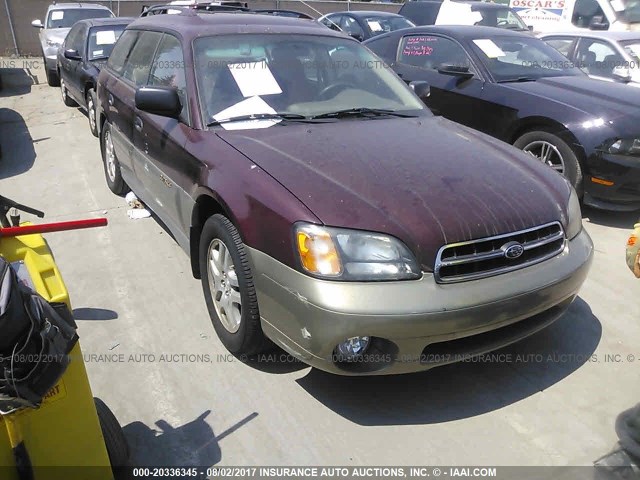 4S3BH6654Y7637547 - 2000 SUBARU LEGACY OUTBACK BURGUNDY photo 1