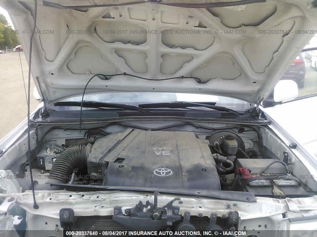 5TEJU62N46Z288232 - 2006 TOYOTA TACOMA DOUBLE CAB PRERUNNER WHITE photo 10