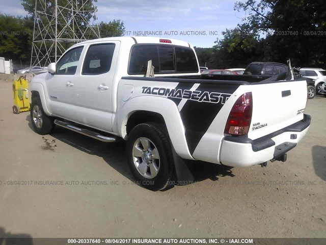 5TEJU62N46Z288232 - 2006 TOYOTA TACOMA DOUBLE CAB PRERUNNER WHITE photo 3