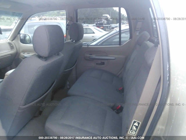 1FMZU67E62UC06169 - 2002 FORD EXPLORER SPORT TRAC  GOLD photo 8