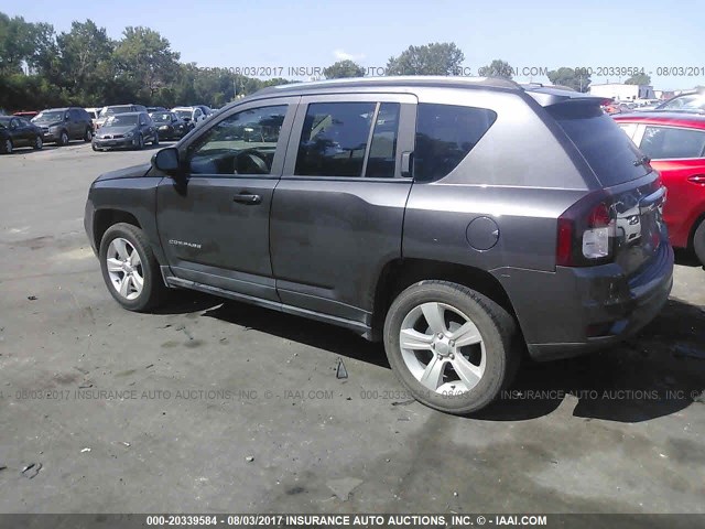 1C4NJCBB9ED865679 - 2014 JEEP COMPASS SPORT GRAY photo 3