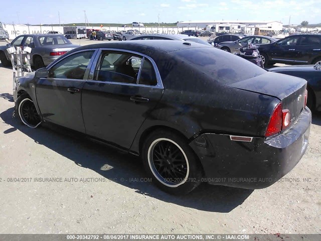 1G1ZG57B684256650 - 2008 CHEVROLET MALIBU LS 黑色 照片 3