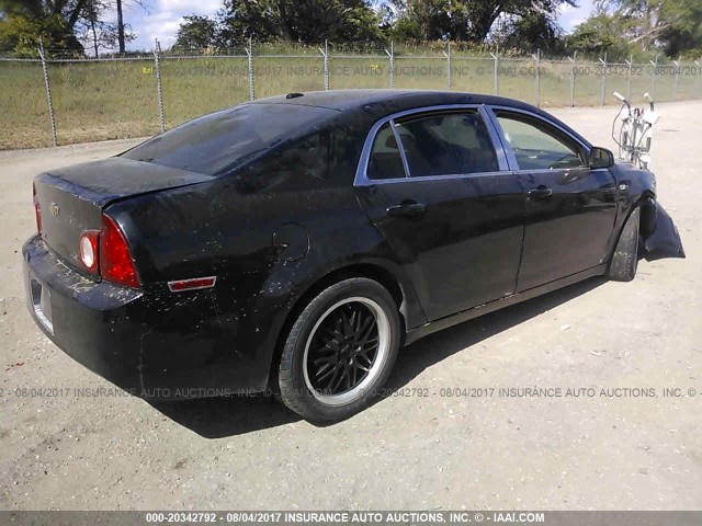 1G1ZG57B684256650 - 2008 CHEVROLET MALIBU LS 黑色 照片 4