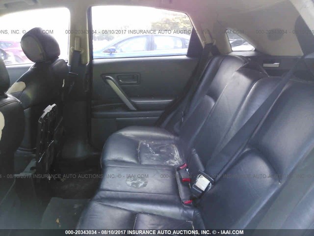 JNRBS08WX4X403296 - 2004 INFINITI FX45 GRAY photo 8