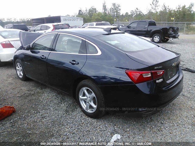 1G1ZB5ST6HF141386 - 2017 CHEVROLET MALIBU LS ლურჯი ფოტო 3