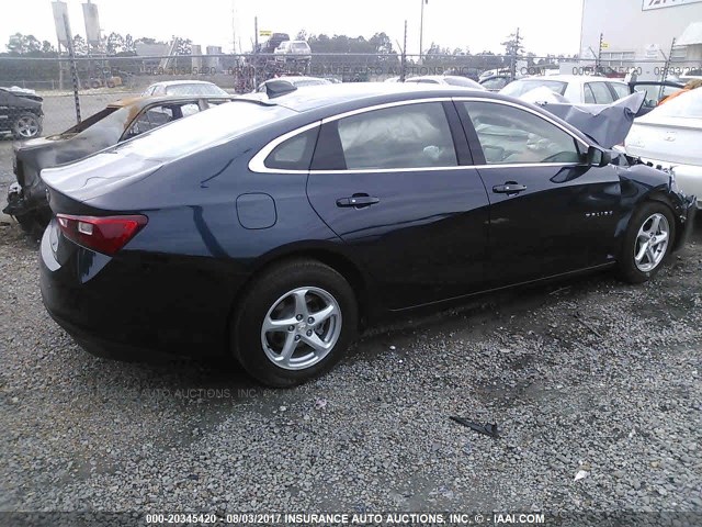 1G1ZB5ST6HF141386 - 2017 CHEVROLET MALIBU LS ლურჯი ფოტო 4