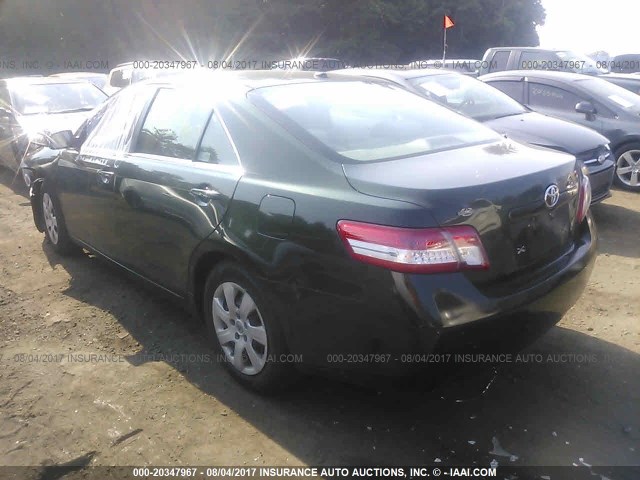 4T1BF3EK4AU538306 - 2010 TOYOTA CAMRY SE/LE/XLE GREEN photo 3