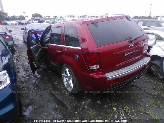 1J8HR78326C290743 - 2006 JEEP GRAND CHEROKEE SRT-8 RED photo 3