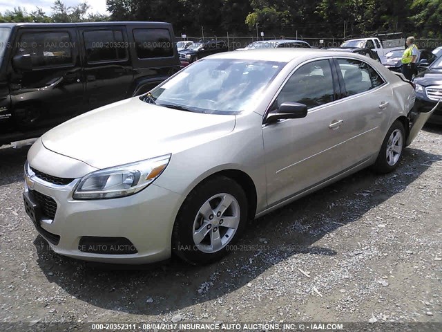1G11B5SL4EF190255 - 2014 CHEVROLET MALIBU LS ოქროსფერი ფოტო 2